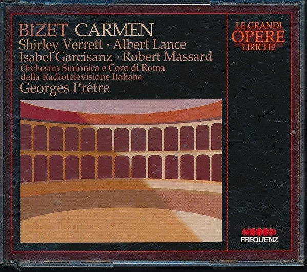 Georges Bizet, Shirley Verrett • Albert Lance • Isabel Garcisanz • Robert Massard • Orchestra Sinfonica Di Roma Della RAI E Coro di Roma della RAI • Georges Prêtre : Carmen (2xCD, Album, RM)