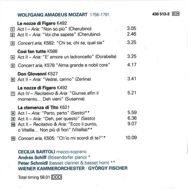 Cecilia Bartoli : Mozart Arias (CD, Album, RE)