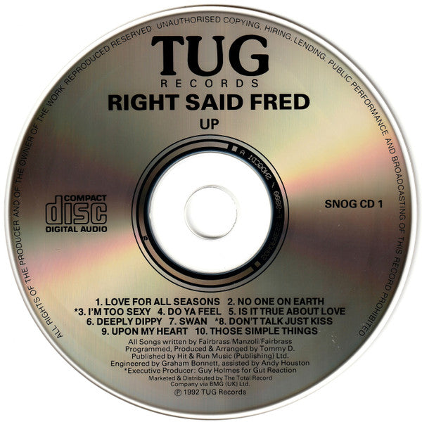 Right Said Fred : Up (CD, Album)