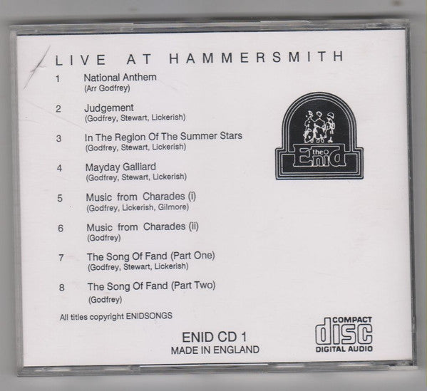 The Enid - Live At Hammersmith (CD) (Very Good Plus (VG)) - DaddyPop