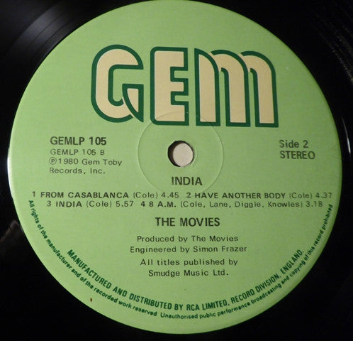 The Movies (2) : India (LP, Album)