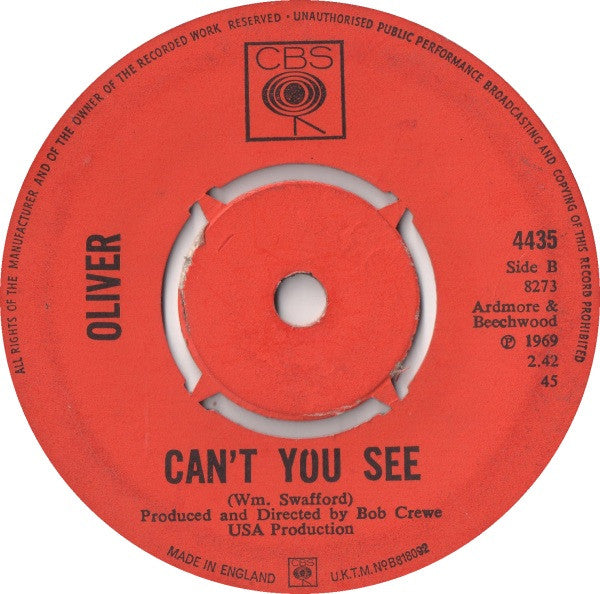 Oliver (6) : Good Morning Starshine (7", Single, Kno)