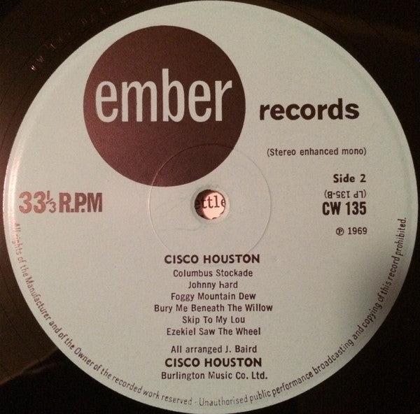 Cisco Houston, Woody Guthrie - Cisco Houston & Woody Guthrie (LP) (Very Good Plus (VG)) - DaddyPop