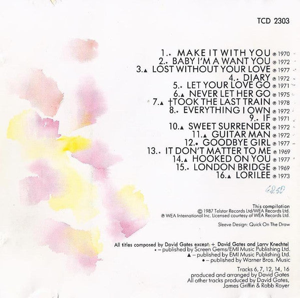 Bread And David Gates : The Collection (CD, Comp)