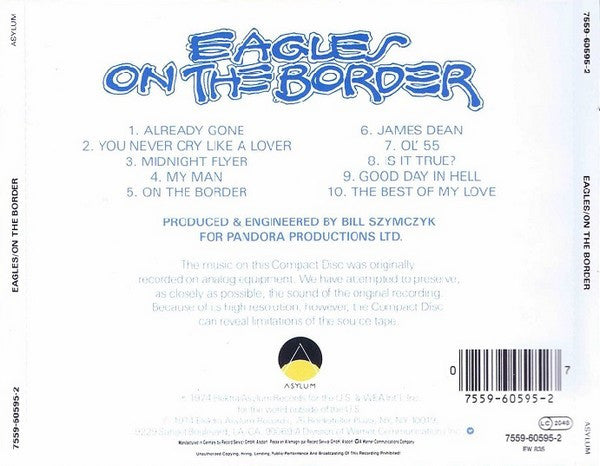 Eagles : On The Border (CD, Album, RE, RM)