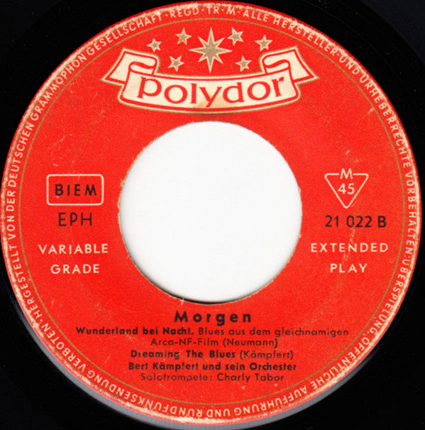 Bert Kaempfert & His Orchestra - Morgen (7) (Very Good Plus (VG)) - DaddyPop