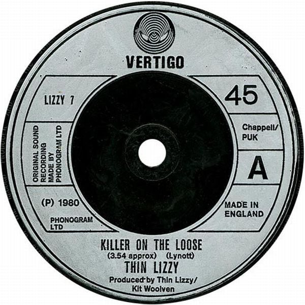 Thin Lizzy : Killer On The Loose (7")
