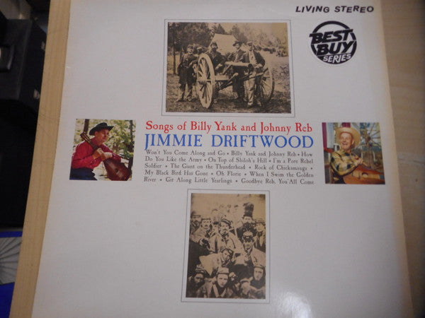 Jimmy Driftwood : Songs Of Billy Yank And Johnny Reb (LP, Album, RE)
