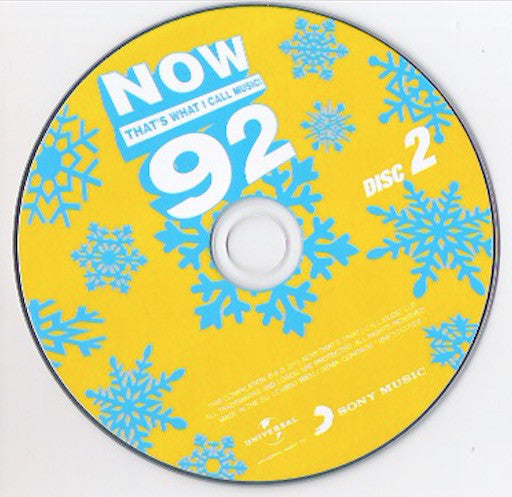 Various : Now That's What I Call Music! 92 (2xCD, Comp)