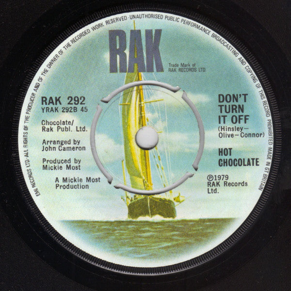 Hot Chocolate : Mindless Boogie (7", Single, 4-p)