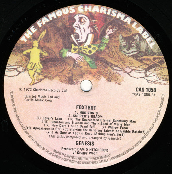 Genesis : Foxtrot (LP, Album, M/Print, RE, Gat)