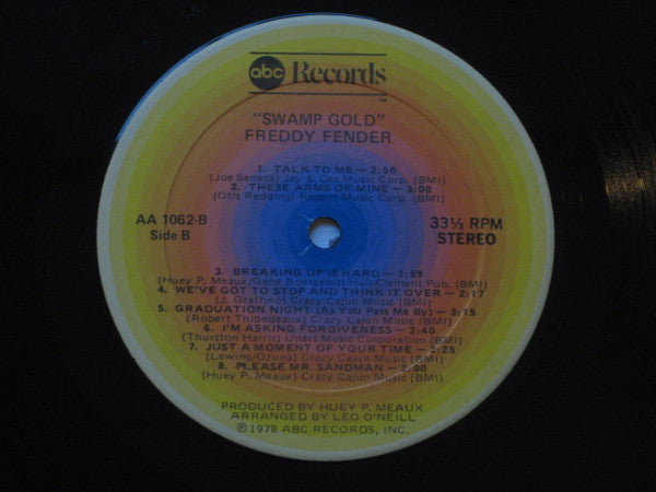 Freddy Fender (2) : Swamp Gold (LP, Album, RE)