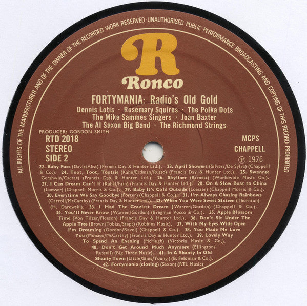 Various : FortyMania (LP, Comp)