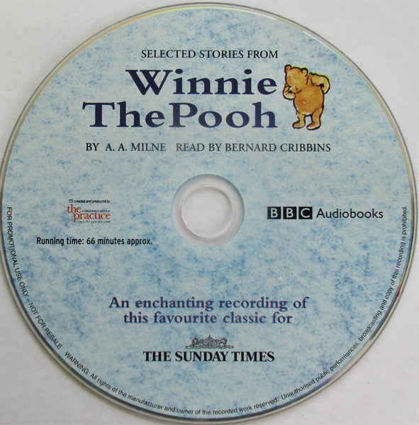A. A. Milne Read By Bernard Cribbins : Selected Stories From Winnie The Pooh (CD, Promo)