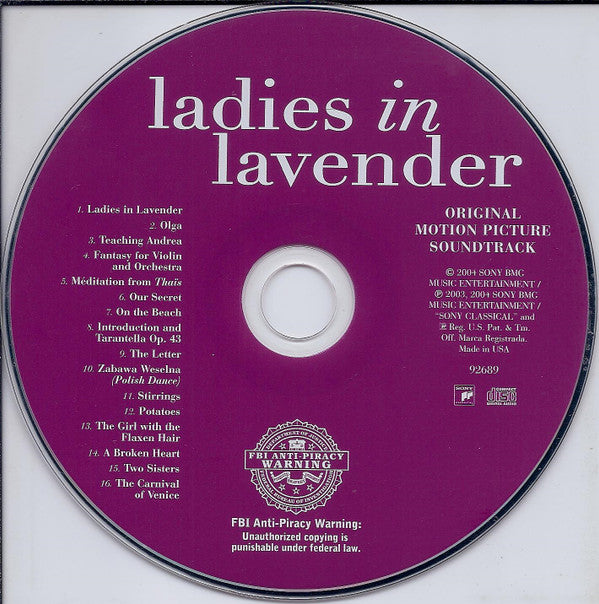 Nigel Hess, Joshua Bell : Ladies In Lavender (Original Motion Picture Soundtrack) (CD, Album)