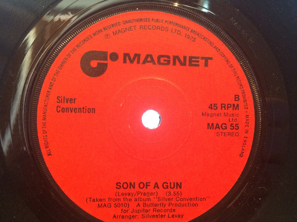 Silver Convention : Get Up And Boogie (7", Single, Sol)