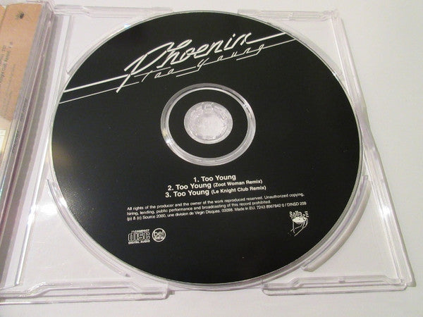 Phoenix : Too Young (CD, Single)
