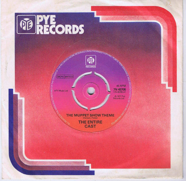 The Muppets : The Muppet Show Theme (7", Single, 4-P)