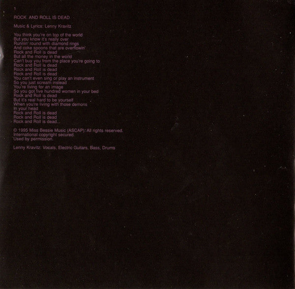 Lenny Kravitz : Circus (CD, Album)