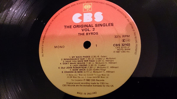 The Byrds - The Original Singles 1967-1969, Vol. 2 (LP) (Very Good Plus (VG)) - DaddyPop