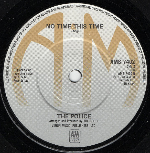 The Police : So Lonely (7", Single, RE)