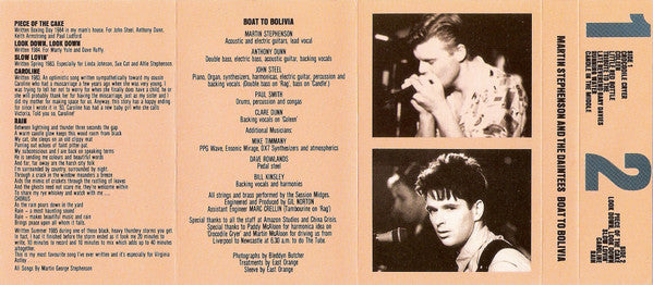 Martin Stephenson And The Daintees : Boat To Bolivia (Cass, Album)
