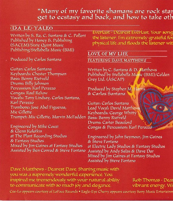 Santana : Supernatural (CD, Album, Son)