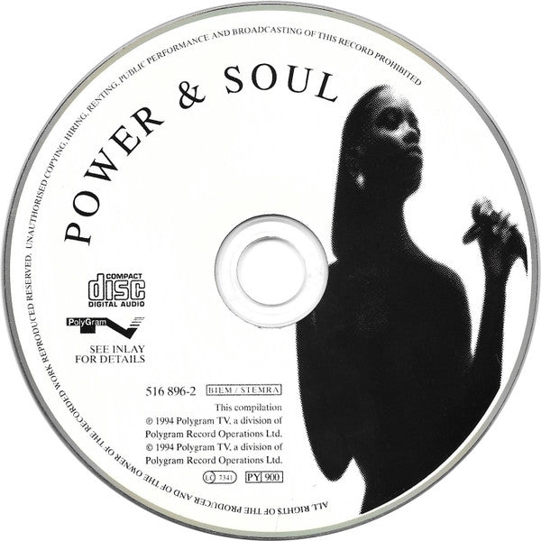 Various : Power & Soul (20 Powerful Vocal Performances) (CD, Comp, RP)