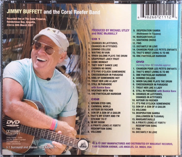 Jimmy Buffett - Live In Anguilla (2xCD) (Very Good Plus (VG)) - DaddyPop