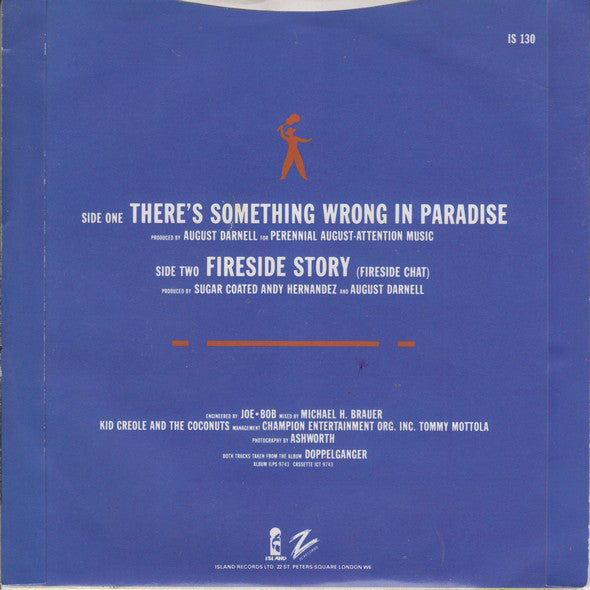 Kid Creole And The Coconuts : There's Something Wrong In Paradise (7")