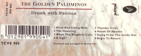 The Golden Palominos : Drunk With Passion (Cass, Album)