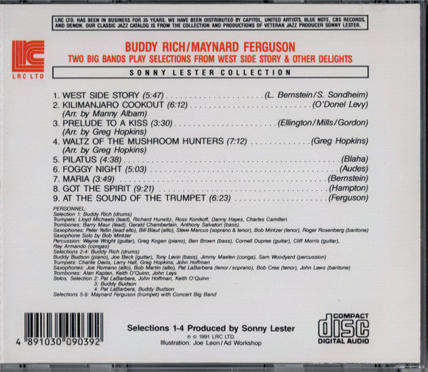 Buddy Rich / Maynard Ferguson : Two Big Bands Play Selections From West Side Story (CD, Comp, RE, RM)