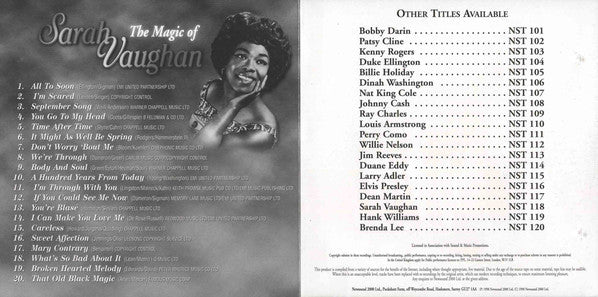 Sarah Vaughan : The Magic Of Sarah Vaughan (CD, Comp)
