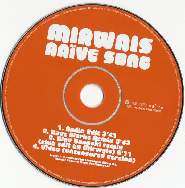 Mirwais : Naïve Song (CD, Single, Enh)