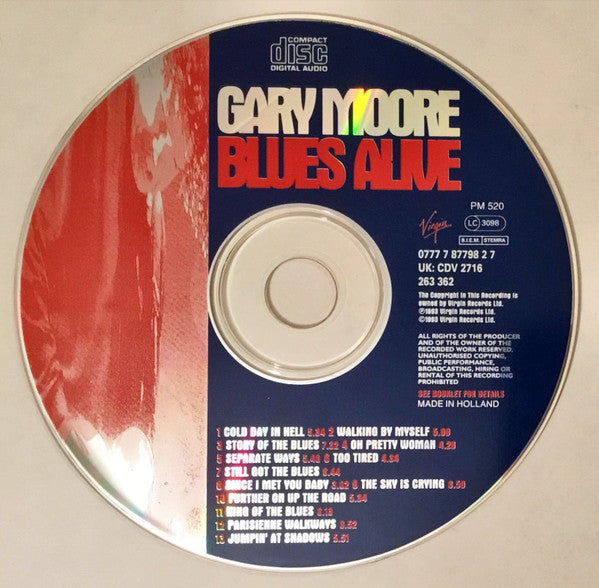 Gary Moore : Blues Alive (CD, Album)