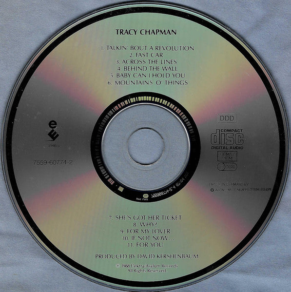Tracy Chapman : Tracy Chapman (CD, Album, RE, RP)