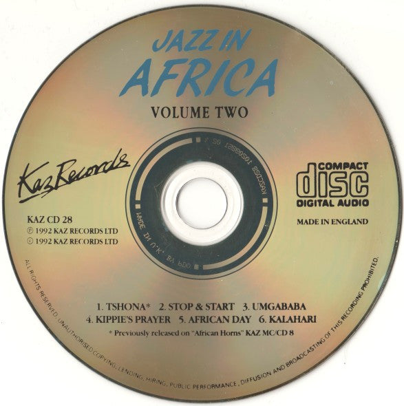 Various : Jazz In Africa Volume Two (CD, Comp)