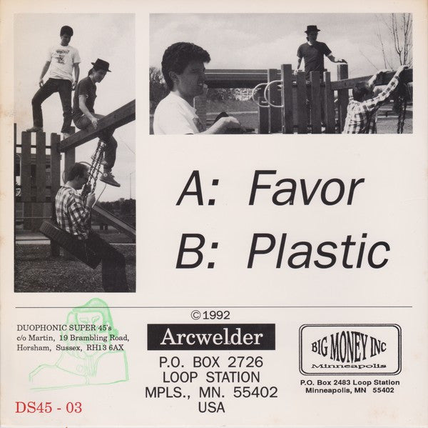 Arcwelder : Favor B/W Plastic (7")