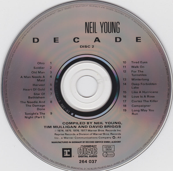 Neil Young : Decade (2xCD, Album, Comp, RE)