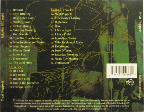 Meat Puppets : Meat Puppets (CD, Album, Enh, RE, RM, Dis)