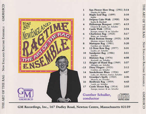 The New England Conservatory Ragtime Ensemble : The Art Of The Rag (CD)