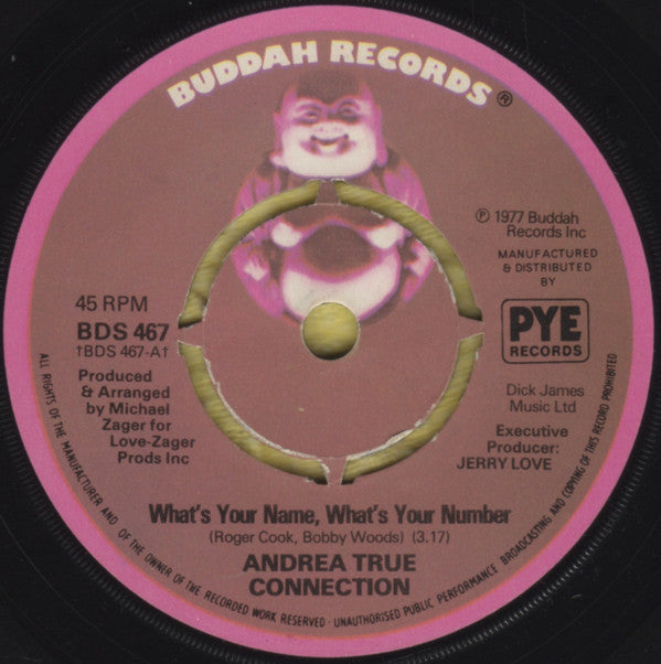 Andrea True Connection - Whats Your Name, Whats Your Number (7) (Very Good Plus (VG)) - DaddyPop