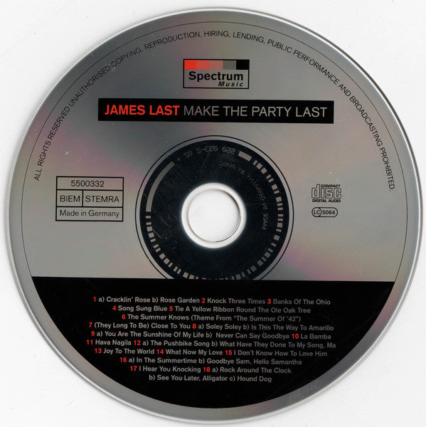 James Last : Make The Party Last (CD, Comp, RE)