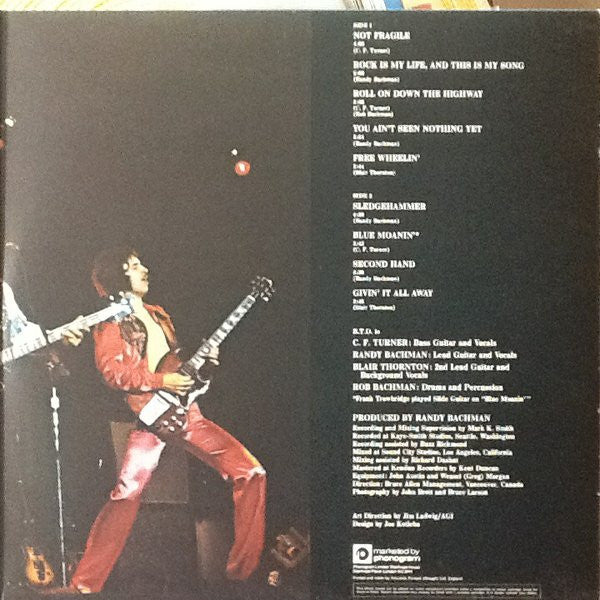 Bachman-Turner Overdrive : Not Fragile (LP, Album, Gat)