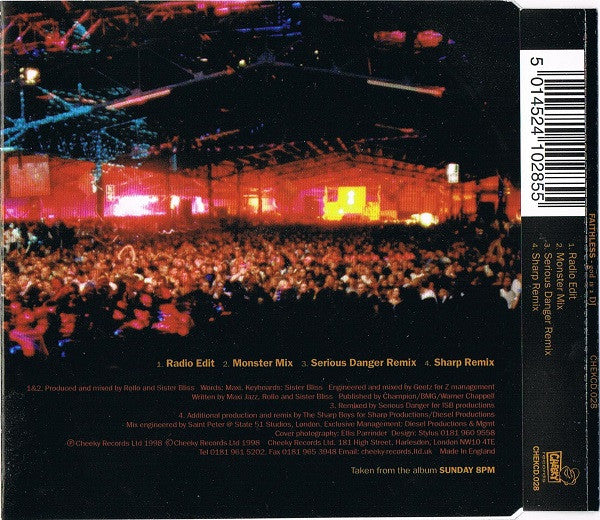 Faithless : God Is A DJ (CD, Single)