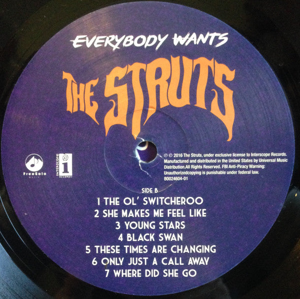 The Struts (3) : Everybody Wants (LP, Album, Uni)