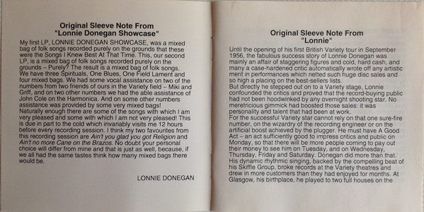 Lonnie Donegan : The Originals (CD, Comp, Mono)