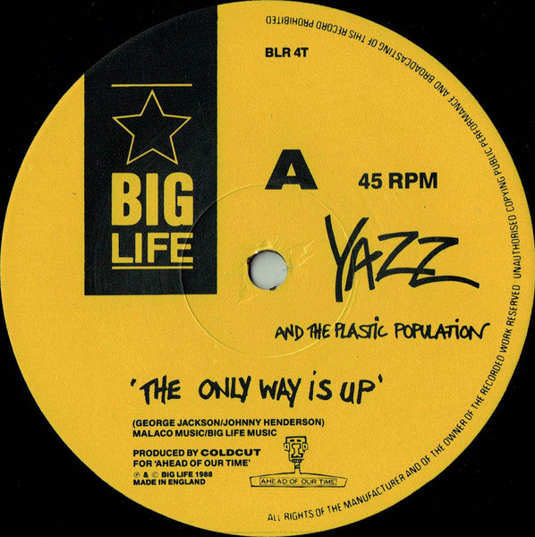 Yazz And The Plastic Population : The Only Way Is Up (12")