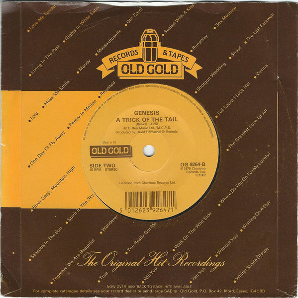 Genesis : Follow You, Follow Me (7", Single, Lin)