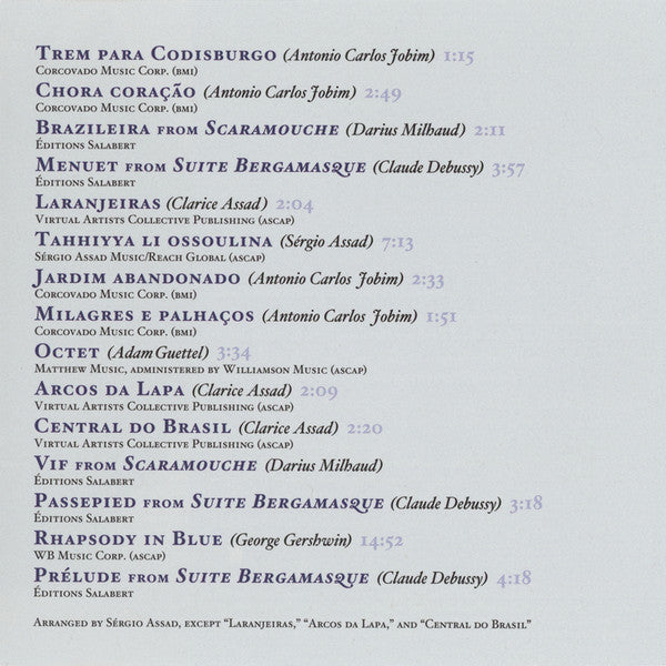 Sérgio & Odair Assad : Jardim Abandonado (CD, Album)